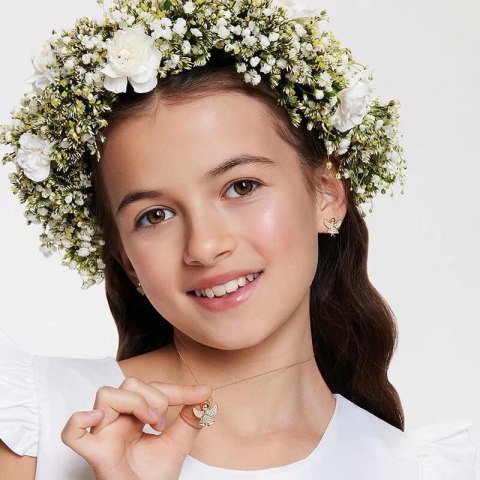 Srebrne kolczyki - Cyrkonia - aniołki Srebrne kolczyki - Cyrkonia - aniołki