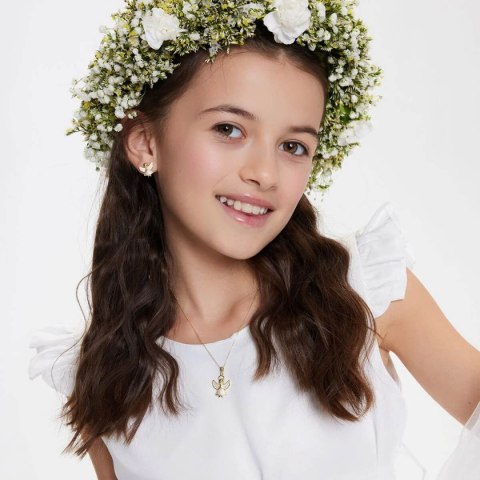 Srebrne kolczyki - Cyrkonia - aniołki Srebrne kolczyki - Cyrkonia - aniołki